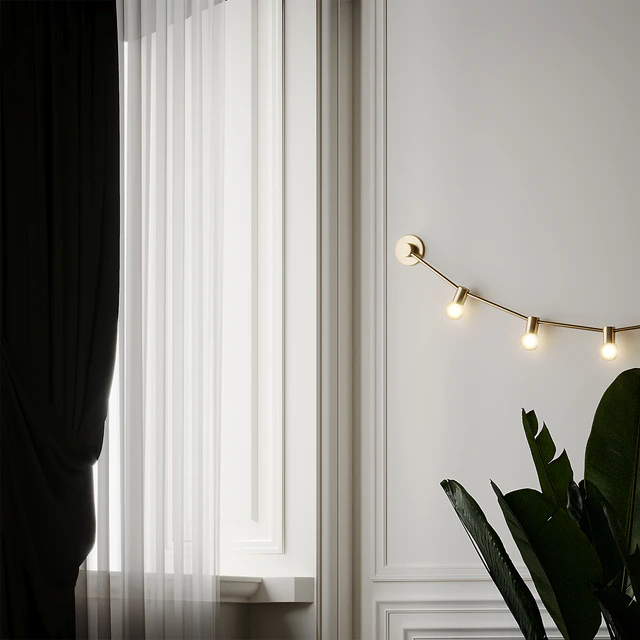 Garland of July 14th XS Gold Wall Sconce by CVL Luminaires — Скачать
