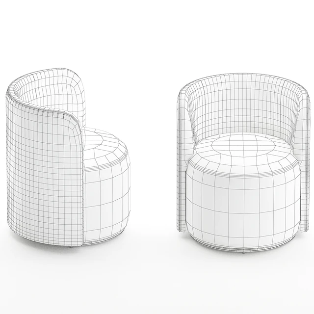 Ditre Italia CHLOÈ LUXURY Upholstered fabric easy chair — Descargar