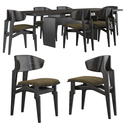 Okha Basilisk chair / Okha Bison table — Ver 1