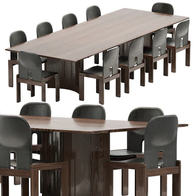 Crevasse table & Tobia Scarpa Chair — Вид 4