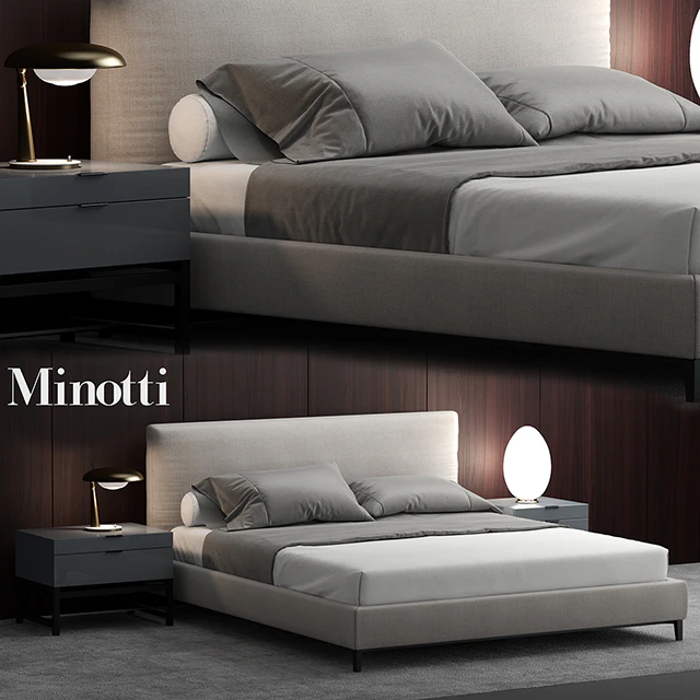 Кровать Minotti ANDERSEN BED — Скачать