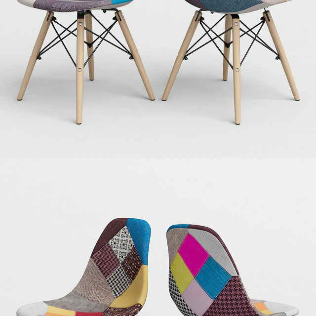 Chair Eames Style DSW Patchwork. — Descargar