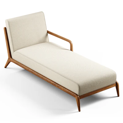 Zara Home - The chaise longue oak and linen — Ver 4