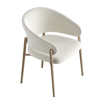 LINDA Upholstered Fabric Chair With Armrests by Marelli — Вид 3