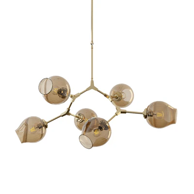 Chandelier Branching Bubble Chandelier 6 Smoke — download