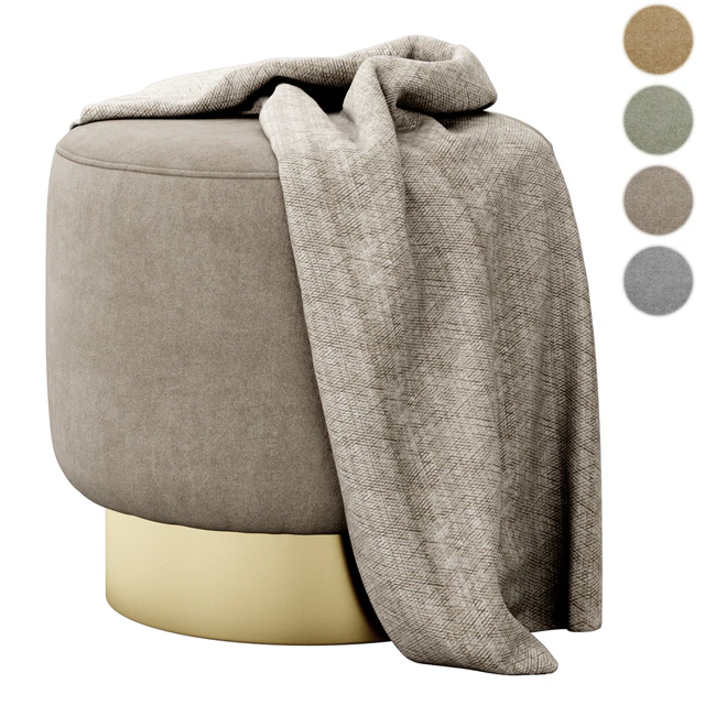 Avalon Ottoman Persimmon by Arteriors Home — Скачать