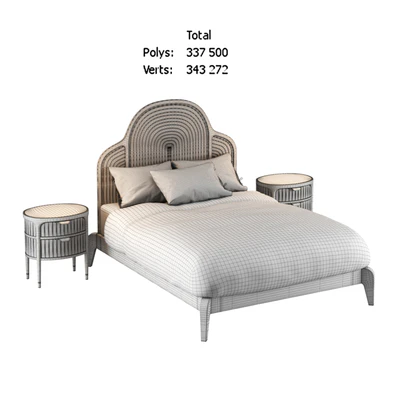 Isla Bed and Isla Nightstand — Ver 2