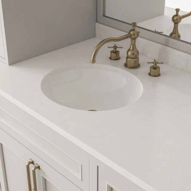 Bathroom Set White and Gold - Set 33 — Descargar