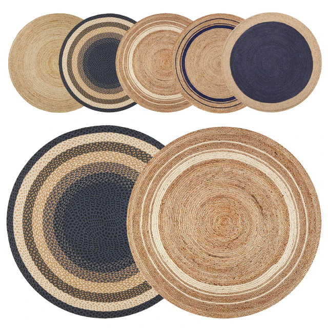 Round jute rug — Descargar
