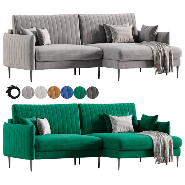 Svaut velvet Sofa — Скачать