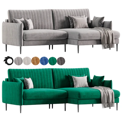 Svaut velvet Sofa — Вид 3