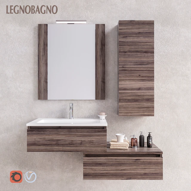 Set of bathroom furniture Componibile 1 — Descargar