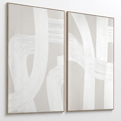 Abstract Textural Plaster Wall Art C-399 — Ver 2