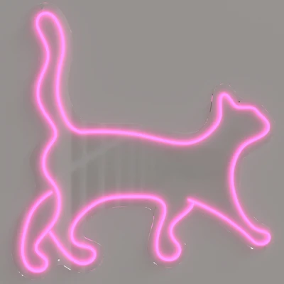 Set of neon lights Cats 02 — Ver 2