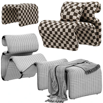 Artilleriet - Etcetera Lounge, Easy Chair and Footstool — Вид 2