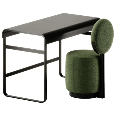 Alphabet Desk and Beauty Swivel Chair by Saba Italia — Вид 1