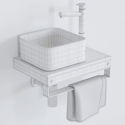 Ceramica Cielo Shui Comfort art. Milaq Square Washbasin — Ver 2