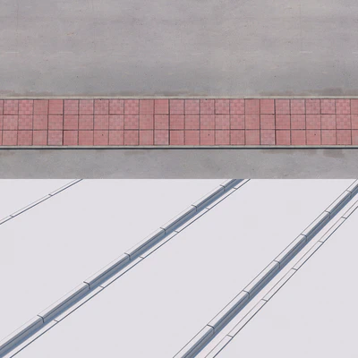 3 variants of pavement with road set 2 — Ver 2