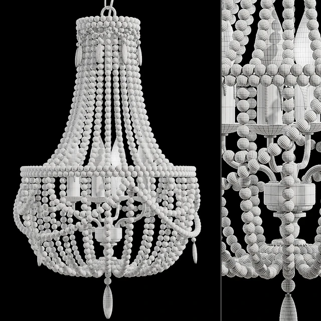 Boho Rustic Bead Chandelier — Descargar