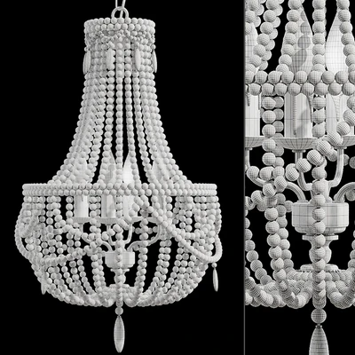 Boho Rustic Bead Chandelier — Ver 3