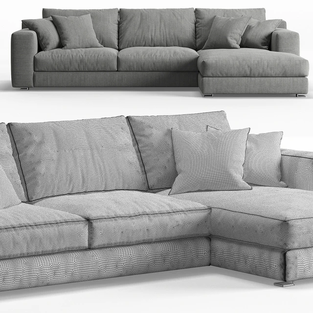 Cts Salotti Roger Corner Sofa — Скачать