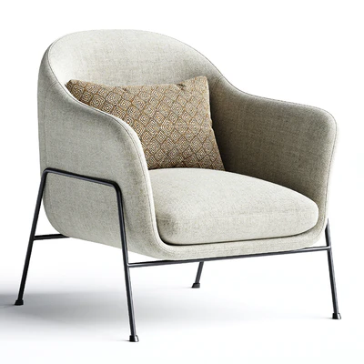 Wiley Ivory White Sherpa Armchair — Ver 1