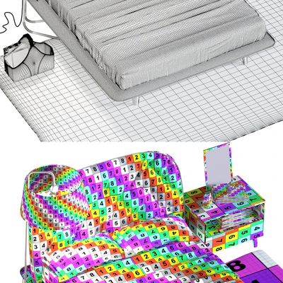 Calligaris Hampton bed — Ver 2
