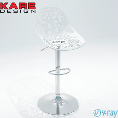 Kare Design Bar Stool Ornament black / white — Ver 2