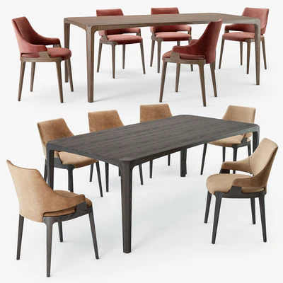 Potocco velis chair eiles table — Ver 2