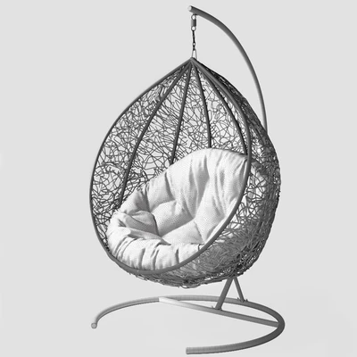 Swing cocoon hanging rotan chair Arriba — Вид 2