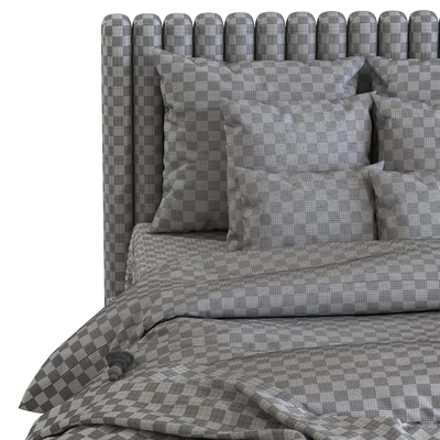 Bed with soft headboard 5 — Ver 2