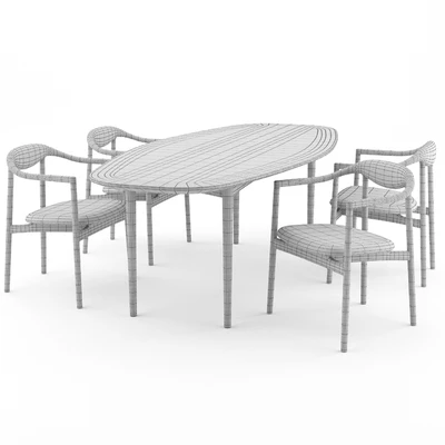 Jari Chair and Ellipse Table by BRDR Kruger — Вид 2
