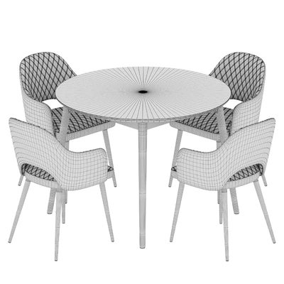 Linda table Leman chair Dining set — Ver 2