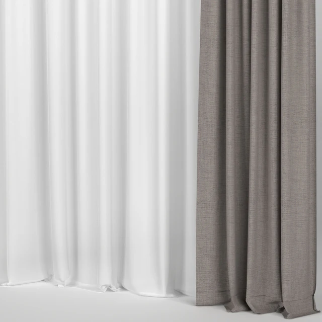 Curtains with tulle — Descargar