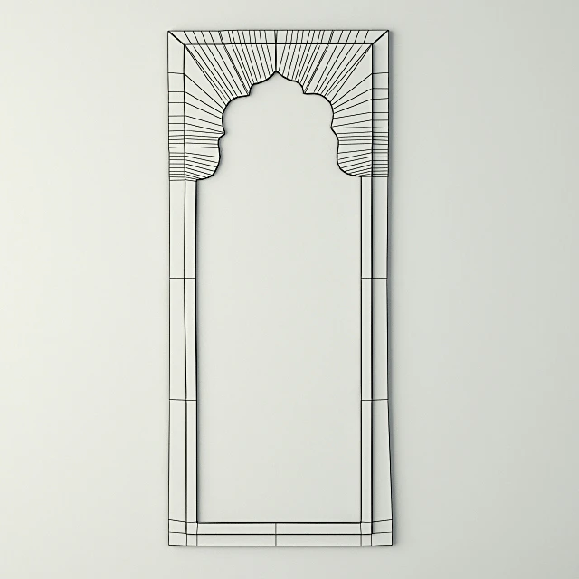 Vintage Wood Moorish Mirror — Descargar