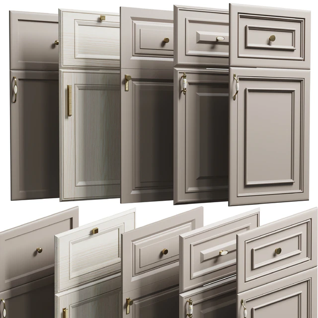 Kitchen faces in the classic style set 001 — Descargar