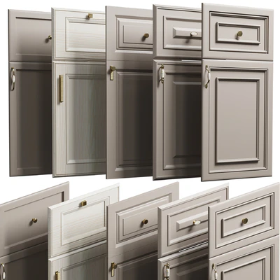 Kitchen faces in the classic style set 001 — Ver 1