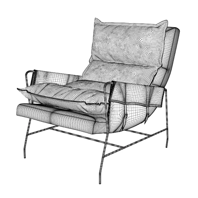 Potterybarn Hugh Leather Armchair — Скачать