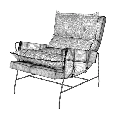 Potterybarn Hugh Leather Armchair — Вид 3