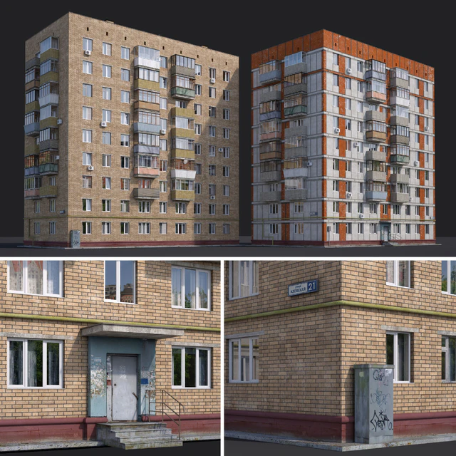 Жилые дома. Москва, ул.Азовская, 21 и Чонгарский б-р, 30 — Скачать