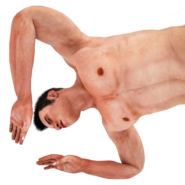 Man with Swimming Pose — Скачать
