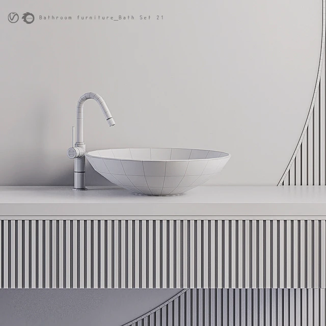 Bathroom furniture Bath Set 21 — Скачать