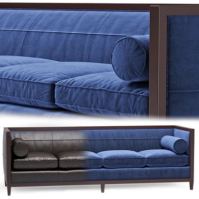 Baker Archetype Wood Banded Sofa No. 6370-98 — Ver 1