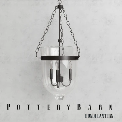 Chandelier POTTERY BARN HUNDI LANTERN — Ver 3