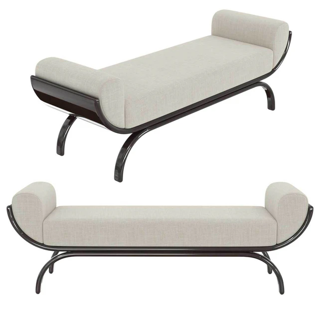 Custom made bench with curved arms — Скачать