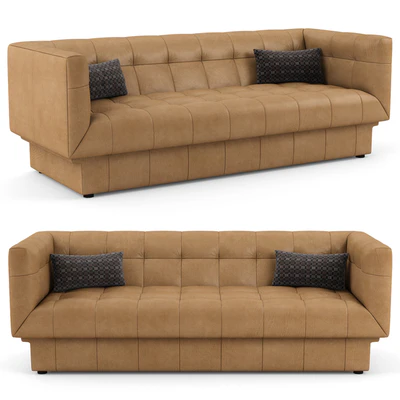 Ezri Leather Sofa — Вид 1