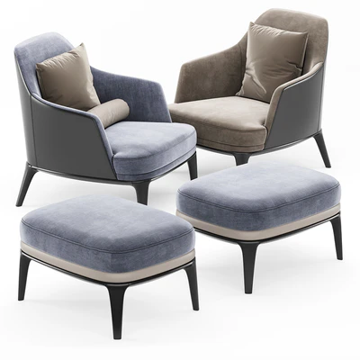 Poliform Jane Armchair Jane Footstool — Вид 2