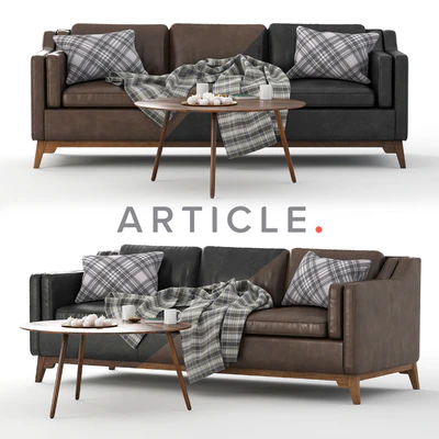 Worthington Sofa & Coffe Table Amoeba — Вид 1