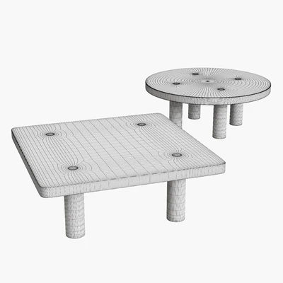 Stone Column Coffee Table by Fort Standard — Ver 2