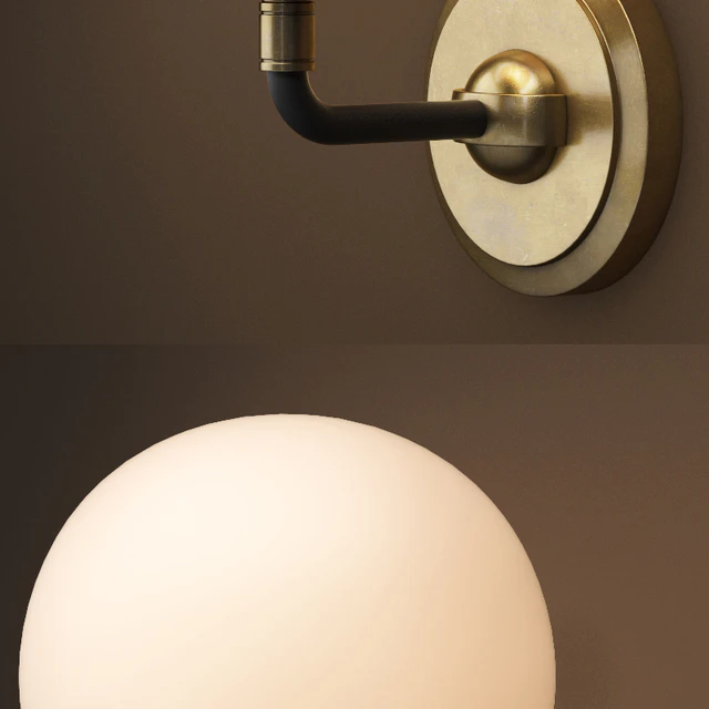 BISTRO GLOBE CLEAR GLASS SINGLE SCONCE — Скачать